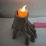 Wednesday Addams "Thing" Hand Tealight Candle Holder - Halloween Decor Image 2