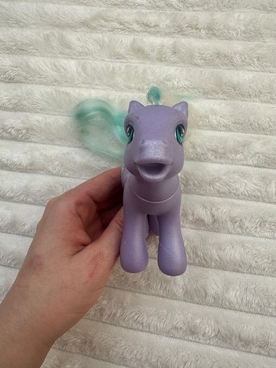 2002 My Little Pony G3 Razzaroo Hasbro MLP Purple Birthday Present Damaged approx. 11 cm.  Used Please see photos