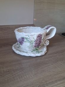 Handmade newspaper basket