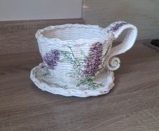 Handmade newspaper basket