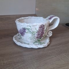 Handmade newspaper basket