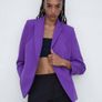 Mango Voilet Blazer. New Image 5