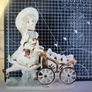 Fine Porcelain Girl With Flower Cart Vintage Lenwile Ardalt Art Ware ROC Japan Image 2