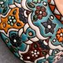 Bowls - Set of 2 Minakari Ceramic Footed Bowl Hand Painted Decorative Image 7