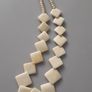 NECKLACE - Vintage - Carved Bone - Ivory Colour Image 2