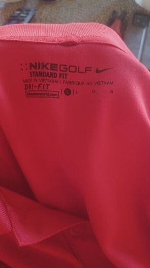 Nike red golf polo shirt XL