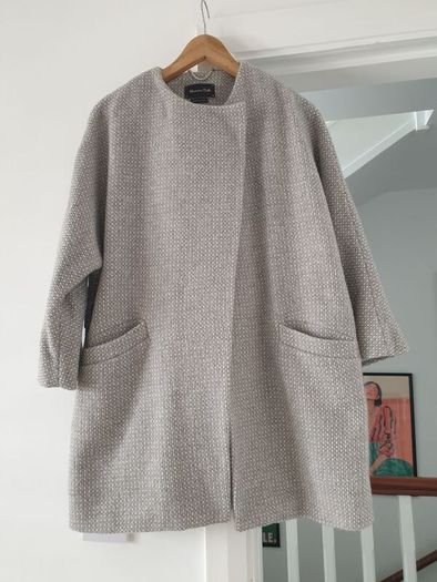 Massimo Dutti Wool Rich Coat Size Medium
