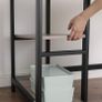 desk, L-shaped computer desk, corner desk with 2 shelves, space-saving office desk in industrial design, gaming, easy setup, Image 3