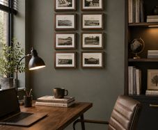 Framed Vintage Irish Postcard Collection
