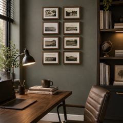 Framed Vintage Irish Postcard Collection