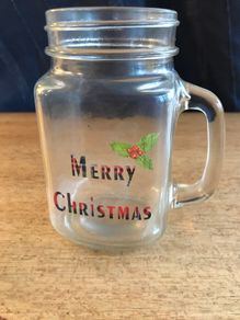 'Merry Christmas' Pint Glass with Handle