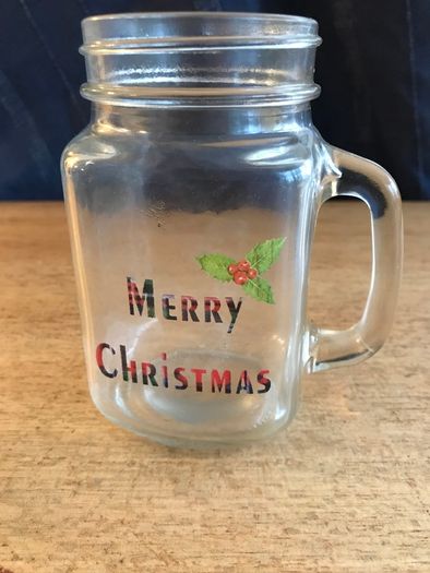 'Merry Christmas' Pint Glass with Handle