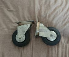 Castor Wheels. Shed clearance sale unwanted stuff gift car boot sale