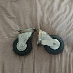 Castor Wheels. Shed clearance sale unwanted stuff gift car boot sale