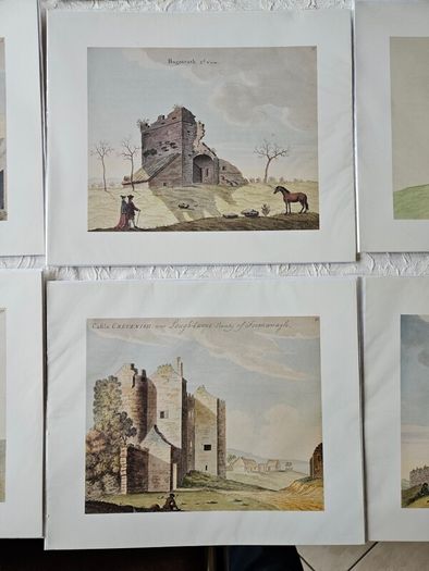 Beranger's Antique Buildings Of Ireland X 50 Prints. Each In A Sleeve With Clear Front. All In Mint Condition. See Photos For Same.