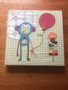 Children's Monkey Wall Hanging