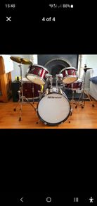 Millenium Focus Junior Drum Set Red