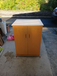 wooden cupboard