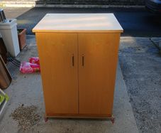 wooden cupboard
