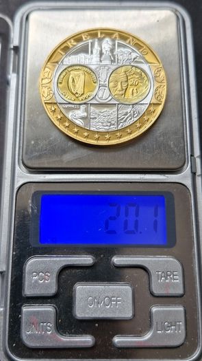 IRELAND 2006 EIRE .999 Silver Europa Gold Gilded Medal