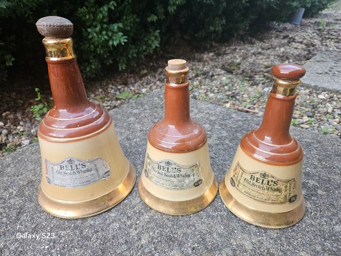 Whiskey bottles  Bells Scotch Whiskey Wade jars