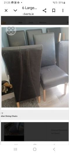 6 Large Dining Chairs