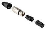 Neutrik Cable XLR Connector, Straight, 50V, 4 Way, Silver over Nickel Plating