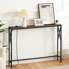 Console Table with Power Outlet