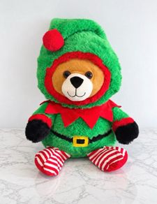 New Christmas Elf Teddy Bear Plush