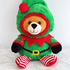 New Christmas Elf Teddy Bear Plush