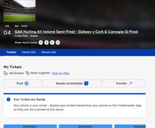 Cork VS Galway Lower Hogan tickets