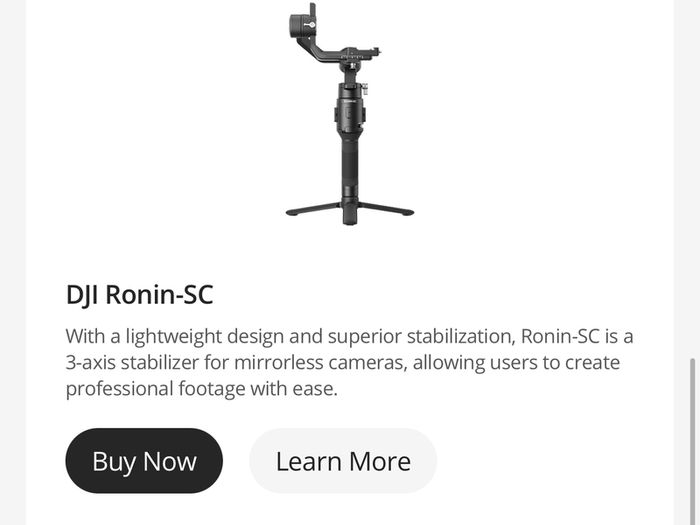 DJI Ronin SC Pro Combo Gimbal