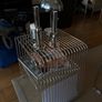Vintage Chrome Wire Magazine Rack Side Table - 1970s Space Age Image 4