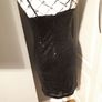 Black Sequince Dress "As New" Size 10-12 Image 4