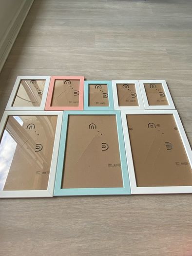 Ikea shelfs and photo frames
