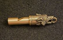 Wolf head whistle/ brass