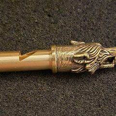 Wolf head whistle/ brass