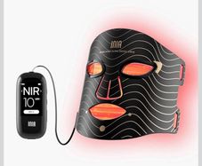 Red Light LED Face Mask, 850nm NIR, Red/Blue Light, 3 Modes, 220 LEDs Visible Results in Just 4 Weeks, Rechargeable Battery, 10-30min Timer, Auto Shut-off, Effortless Daily Skincare