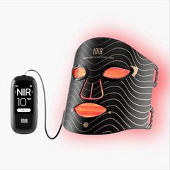 Red Light LED Face Mask, 850nm NIR, Red/Blue Light, 3 Modes, 220 LEDs Visible Results in Just 4 Weeks, Rechargeable Battery, 10-30min Timer, Auto Shut-off, Effortless Daily Skincare