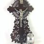 Vintage French wooden crucifix Image 10