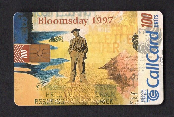 1997 Ireland 100 unit Bloomsday 1997 Callcard (Gemplus GEM1) Call Card Used