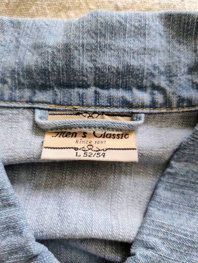 Mens denim cotton jacket size 3XL in very good condition see last three photos for exact measurements FREE STANDARD POSTAGE INCLUDED