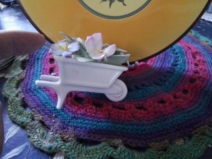 Royal Doulton China Posy Wheelbarrow