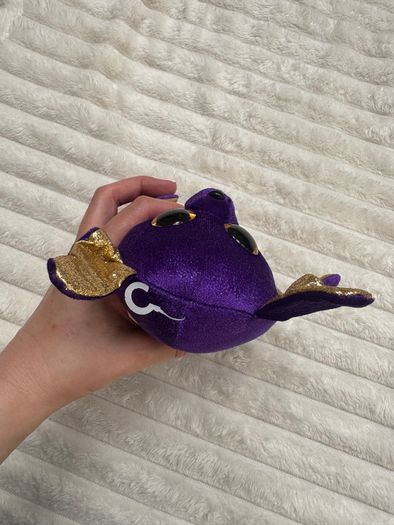 Ty Beanie Boos COUNT the Purple Halloween Bat approx. 6" Used Please see photos