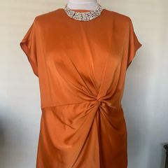 Gallery Orange blouse. Size M
