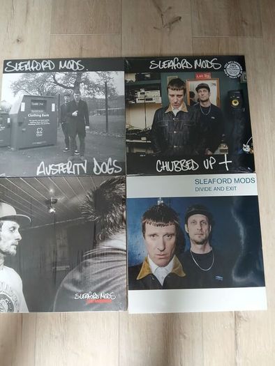 Sleaford Mods Vinyl lot plus Promo bag.