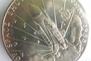 5 Commemorative Coin Marshall Islands 1988 Space Shuttle Discovery Mint