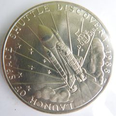 5 Commemorative Coin Marshall Islands 1988 Space Shuttle Discovery Mint