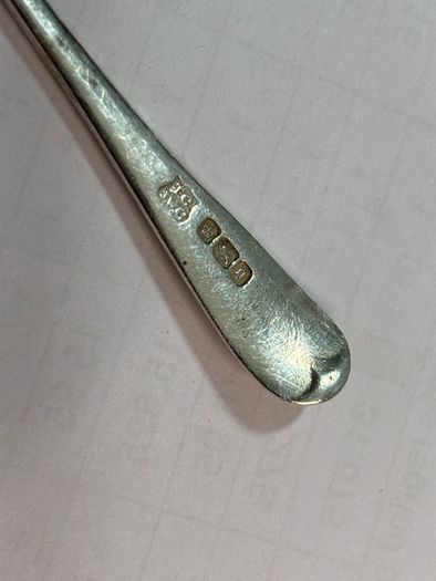 3 solid silver tea spoons