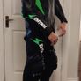 Mens "L" Size Motorbike Suit Motorcycle Biker Race Leather Suits MOTOGP CE Safe Image 9
